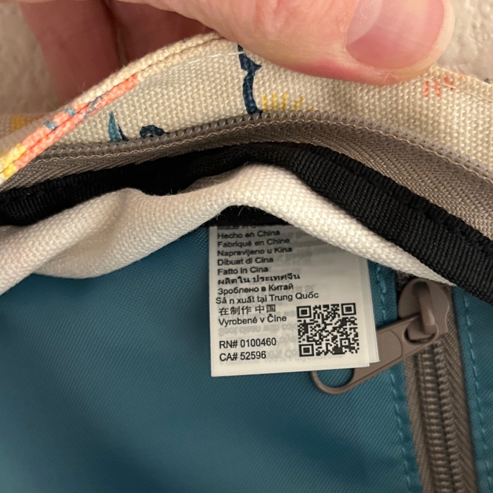 Kavu Cream Sling Bag with Surfboard Print - Picture 8 of 11